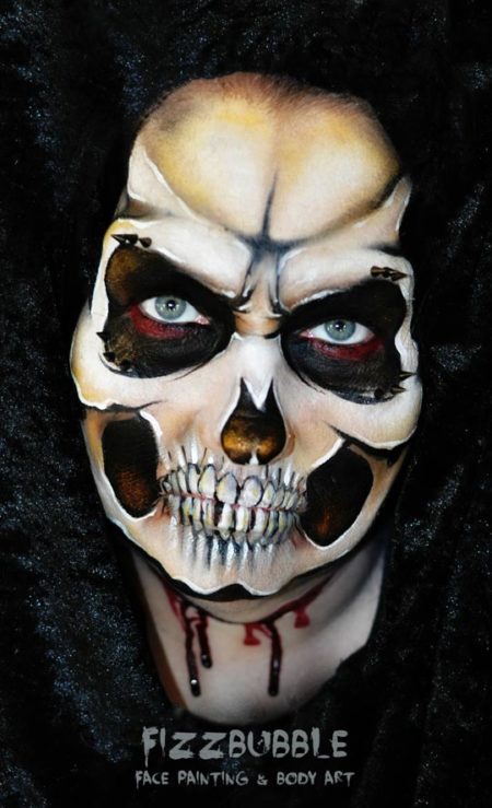 Skull Halloween face painting