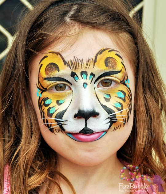 face painting leopard