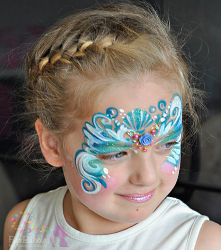 Mermaid face painting