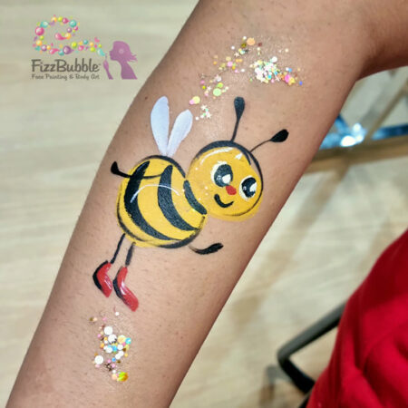 Bee-face-paint