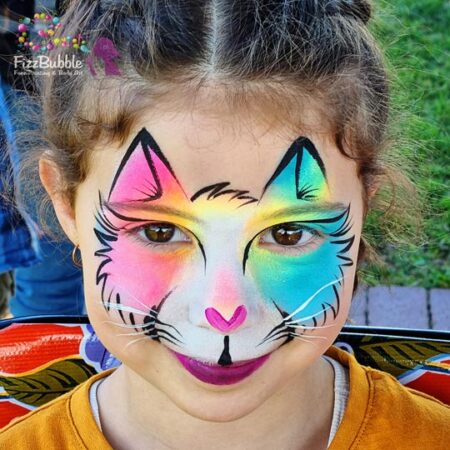 Cat Rainbow 2 face painting