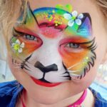 Cat Rainbow face painting