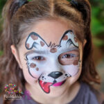 Dog Brown and White face painting