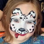 Dog Dalmatian face paint