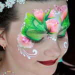 Fairy Green and Pink face painting