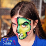 Monster Half Face face painting