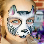 Wolf face painting